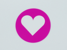 Sticker | Hart roze