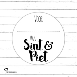 Sticker | Voor..... Van Sint & Piet