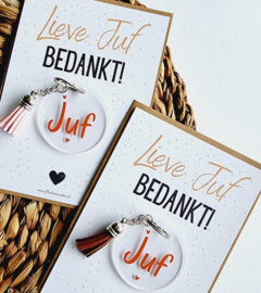 Sleutelhanger | Voor juf!