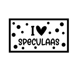 DIY sticker | I ♥ speculaas