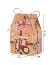 Kraft cadeaudoosje | Kerst  uitvoering | Merry Christmas