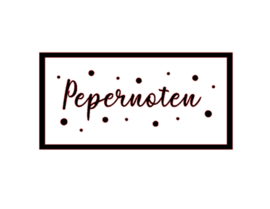 DIY sticker | Pepernoten sierlijk