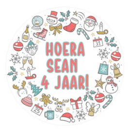 Sticker | Kerst gepersonaliseerd