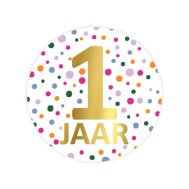 Stickers | 1 jaar | 5 stuks