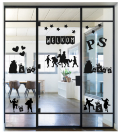Herbruikbare Raamsticker | Aanvulset | Welkom Sint