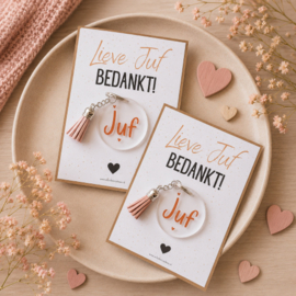 Sleutelhanger | Voor juf!