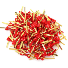 Sluitstrikjes | Rood | 10 stuks