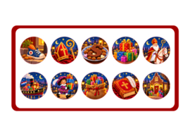 Sinterklaas aftelkalender met stickers | Reis naar pakjesavond