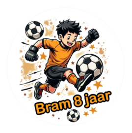 Traktatiestickers | Voetbalspeler | Met naam