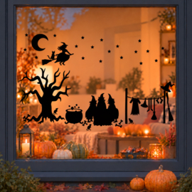 Halloween raamstickers
