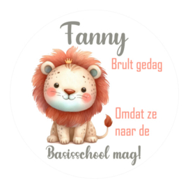 Traktatiestickers | Brult gedag | Met naam