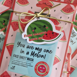 Gezichtsmasker | You are my one in a melon | Fijne vakantie