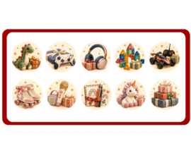 Sinterklaas aftelkalender met stickers | 10 nachtjes tot pakjesavond