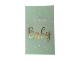 Sticker | Welcome super cute Baby! bleu