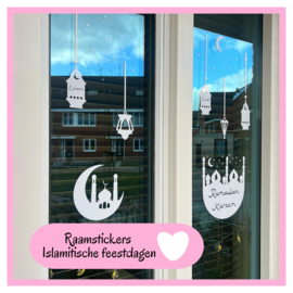 Raamstickers statische raamfolie | Islamitisch feestdagen