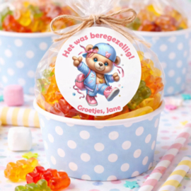 Traktatiestickers | Beregezellig Girl | Met naam