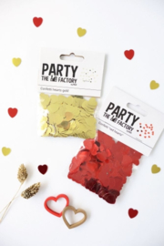 Confetti | Hartjes Metallic Rood | Zakje 15 gram
