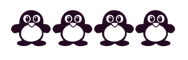 Traktatiestickers | Pinguïn