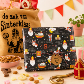Rol inpakpapier | Sint Liedjes | 3 meter