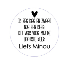 Sticker | Ik zeg dag...