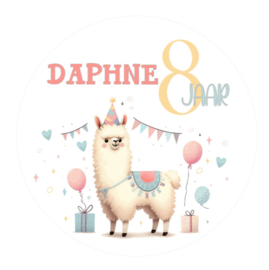 Traktatiestickers | Lama | Met naam