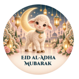 Eid al-Adha sticker met schaapje | Offerfeest