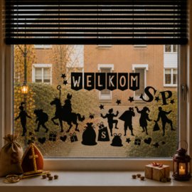 Herbruikbare Raamsticker | Aanvulset | Welkom Sint