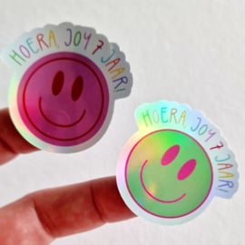 Stickers met naam| Rollerskate holografisch