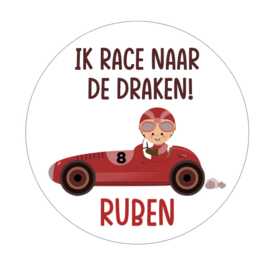 Sticker | Ik race naar