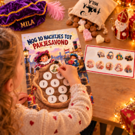 Sinterklaas aftelkalender met stickers | Vul de Sinterklaaszak
