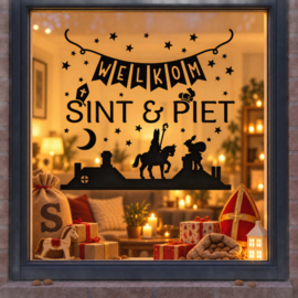 Sinterklaas raamstickers