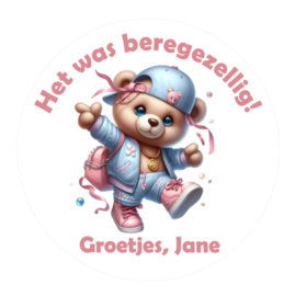 Traktatiestickers | Beregezellig Girl | Met naam