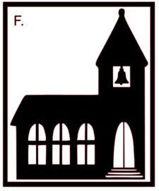 Raamsticker | Kerk F.