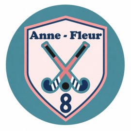 Hockey traktatiesticker met naam