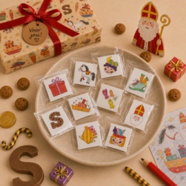Plak tatoeage Sinterklaas | Set van 12 stuks
