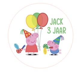 Sticker | Peppa feest