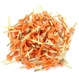 Sluitstrikjes | Oranje | 10 stuks