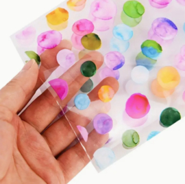 Traktatiezakje | Gekleurde Dots | 12.5 x 27 cm