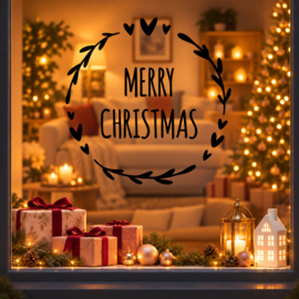 Raamsticker | Merry christmas