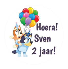 Traktatiestickers | Bluey | Met naam