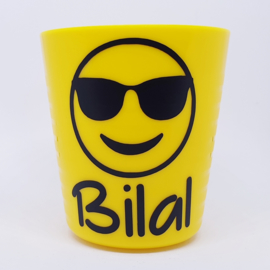 Traktatiestickers | Emoji zonnebril | 20 stuks