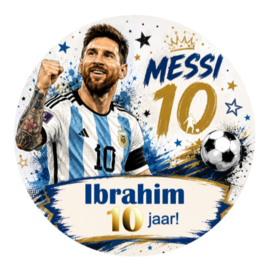 Messi traktatiesticker met naam