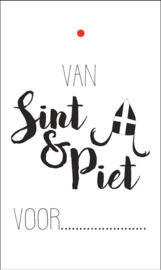 Kadolabel | Van Sint en Piet