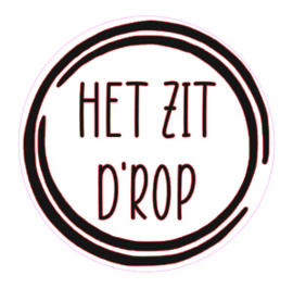 Sticker | Het zit d'rop