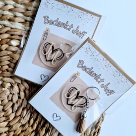 Sleutelhanger | Bedankt juf!