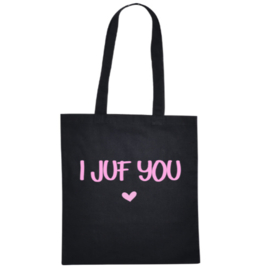 Katoenen tas | I Juf You ♥