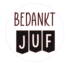 Sticker | Bedankt Juf