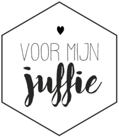 Sticker | Voor mijn juffie