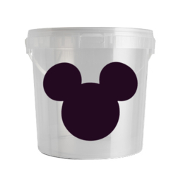 Beker/emmertje afsluitbaar | Mickey mouse