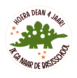 Sticker | Naar de basisschool Dino